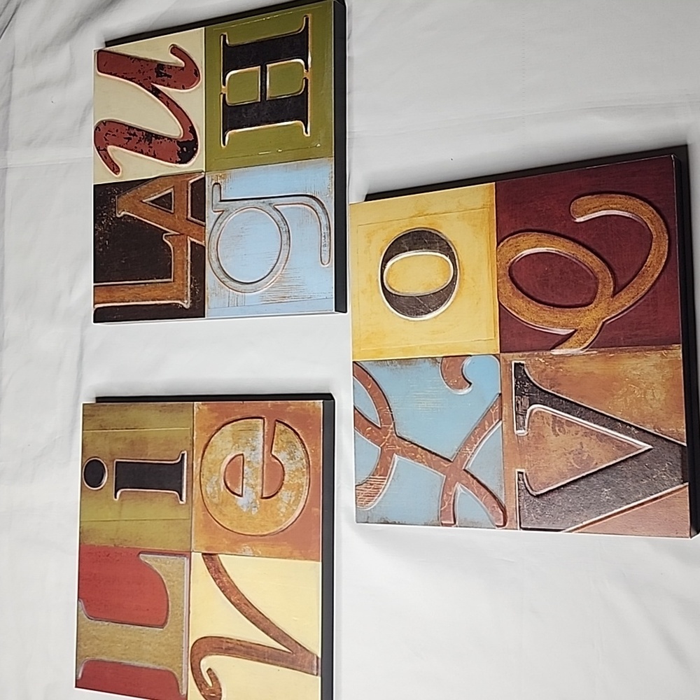 Live, Laugh, Love Wall Decor